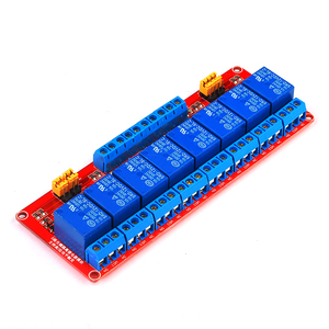 5V 12V 24V Red Version 8 Channel <strong>Relay</strong> Module with Optocoupler Isolation High and Low Level Trigger <strong>Relay</strong> Module - Product Image 5