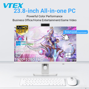 23.8 "iş hepsi bir PC Core I3 I5 I7 hızlı yayın Metal taban Dual Band WiFi BT oyun AIO masaüstü dokunmatik ekran bilgisayar - Product Image 2