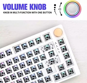 Hot Swap RGB Interfaz USB inalámbrica Teclado mecánico Kit de bricolaje Interruptores programables de 3 modos Cherry Brand Axis Nueva condición - Product Image 2