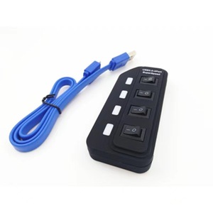 Hub a quattro porte USB3.0 con interruttore indipendente Splitter per Computer ad alta velocità ed espansione compatibile con USB2.0 - Product Image 3