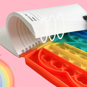 A5 Unicorn Scratch Notebook Coil Loose Leaf Press Bubble Exercise <strong>Book</strong> Decompression Stationery <strong>Book</strong> - Product Image 3