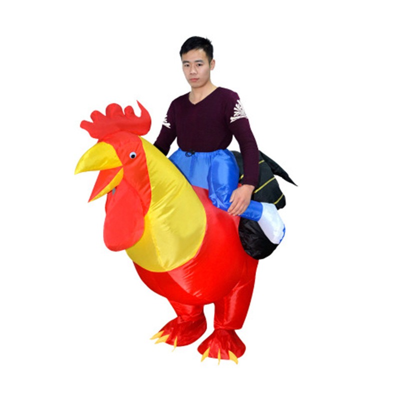 Gallo adulto rojo