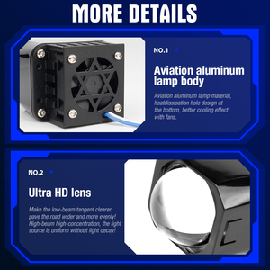 Xenplus LMP02 60W 6000k Mini <strong>LED</strong> Headlight 1.5 Inch Versatile High Lumen <strong>LED</strong> Driver Projector for Brighter Output - Product Image 5