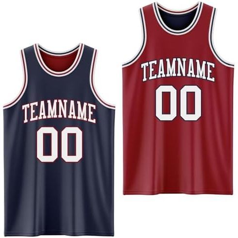 Navy Blue and Crimson