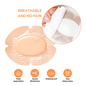 Bernapas tahan air diabetes pedikur kaki 95*75mm penyerap silikon perawatan luka dressing - Product Image 3