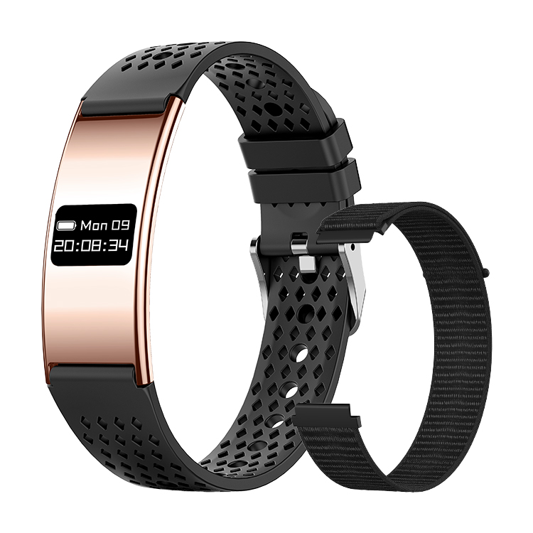 Or - Bracelet en silicone et nylon