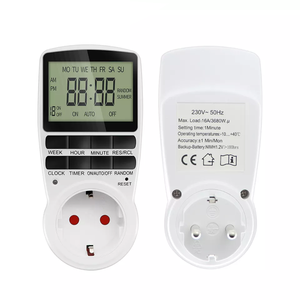 Timer digitale da 24/7 giorni con presa di temporizzazione programmabile per ora casuale ed estiva spina EU US FR UK AU 230V 50HZ - Product Image 1