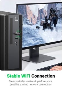 UGREEN AC650 USB WiFi Adapter for Desktop PC 5G 2.4G Dual Band WiFi Dongle Mini <strong>Wireless</strong> USB <strong>Computer</strong> <strong>Network</strong> Adapter - Product Image 3