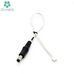 Düz DC 5.5X2.1mm 2p Terminal bağlantı kablosu 2x0.5mm2 teller DC 5.5X2.1mm 5.5X2.5mm varil kablosu - Product Image 1
