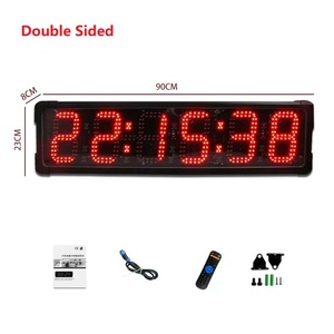Doppio Display rosso regolabile luminosità impermeabile LED conto alla rovescia Timer digitale cronometro gara per la corsa maratona di nuoto in esecuzione - Product Image 2