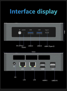 Katı Mini PC TOPC AMD r-yzen 9 8945HS R7 8845HS USB4.0 2x LAN 2xpcipcie4.0 Windows11 cep oyun Mini bilgisayar WiFi6E - Product Image 6