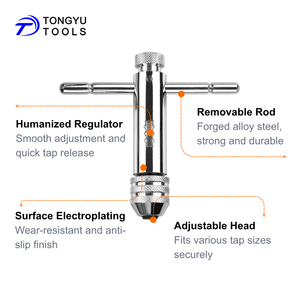 M3 Để M12 Có Thể Điều Chỉnh <span class=keywords><strong>Ratchet</strong></span> T Xử Lý Tap Cờ Lê, Chủ Đề Có Thể Đảo Ngược Khai Thác Chủ Của Nhãn Hiệu Tay Công Cụ Cho Kim Loại Gỗ Nhựa - Product Image 3