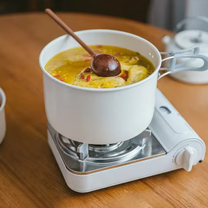 Xách tay cookwar Ấm đun nước và không dính Bộ đồ ăn ngoài trời đặt Frying Pan và chậu chảo cho cắm trại và du lịch nhà bếp cookset - Product Image 2