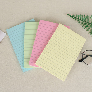 Factory Direct Supply New A6 Color Stripe Horizontal Line Sticky Notes <strong>Notepad</strong> Paper Material - Product Image 2