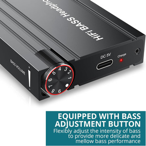 HiFi BASS Headphone Amplifier 16-600&Omega; Earphone Amp Rechargeable 3.5mm AUX <strong>Input</strong> <strong>Output</strong> With Volume Control for Phones <strong>Computers</strong>