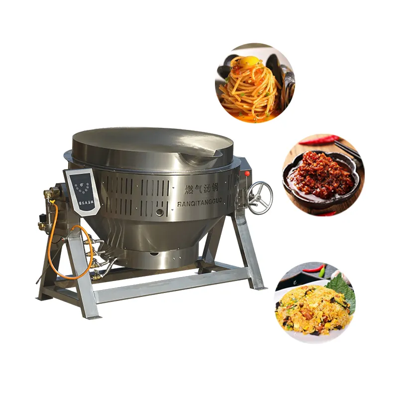 50 litre endüstriyel buhar/gaz/elektrikli ceketli pişirme su ısıtıcısı pişirme karıştırıcı Pot karıştırıcı ile ceket su ısıtıcısı