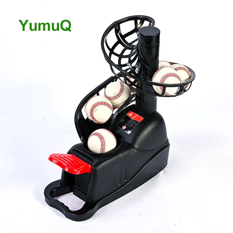 YumuQ Angle Intérieur Extérieur Réglable Intelligent Pied Baseball Pratique Balle Baseball Pitching Machine À Vendre