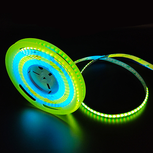 カスタム12V/5V RGB LEDライトストリップ高CRI IP20 DC 24ボルト5mカラフルなスマート調光可能アプリリモコンリビングルーム用 - Product Image 1