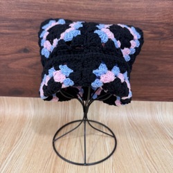 Patchwork cat ear hat no.3
