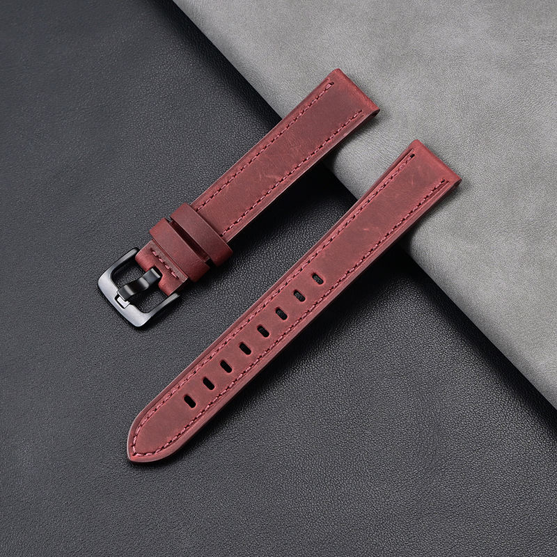 Wine Red+Silver Buckle