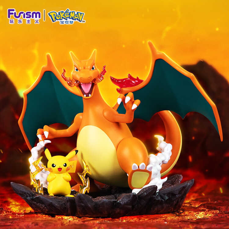 Figurine Pikachu et Charizard PF2074