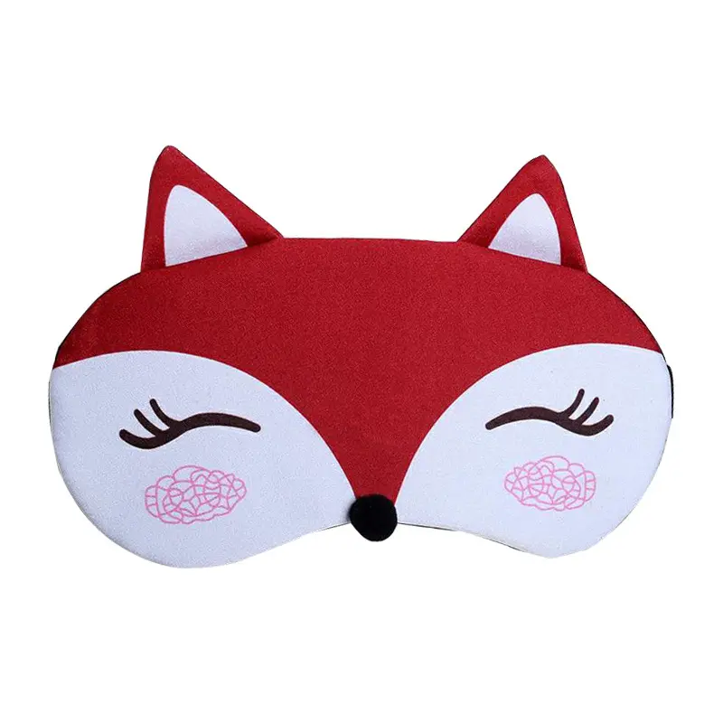 Carino Fox Kids di Ghiaccio di Viaggio Wrapping Cotone Mascherina di Occhio di Sonno