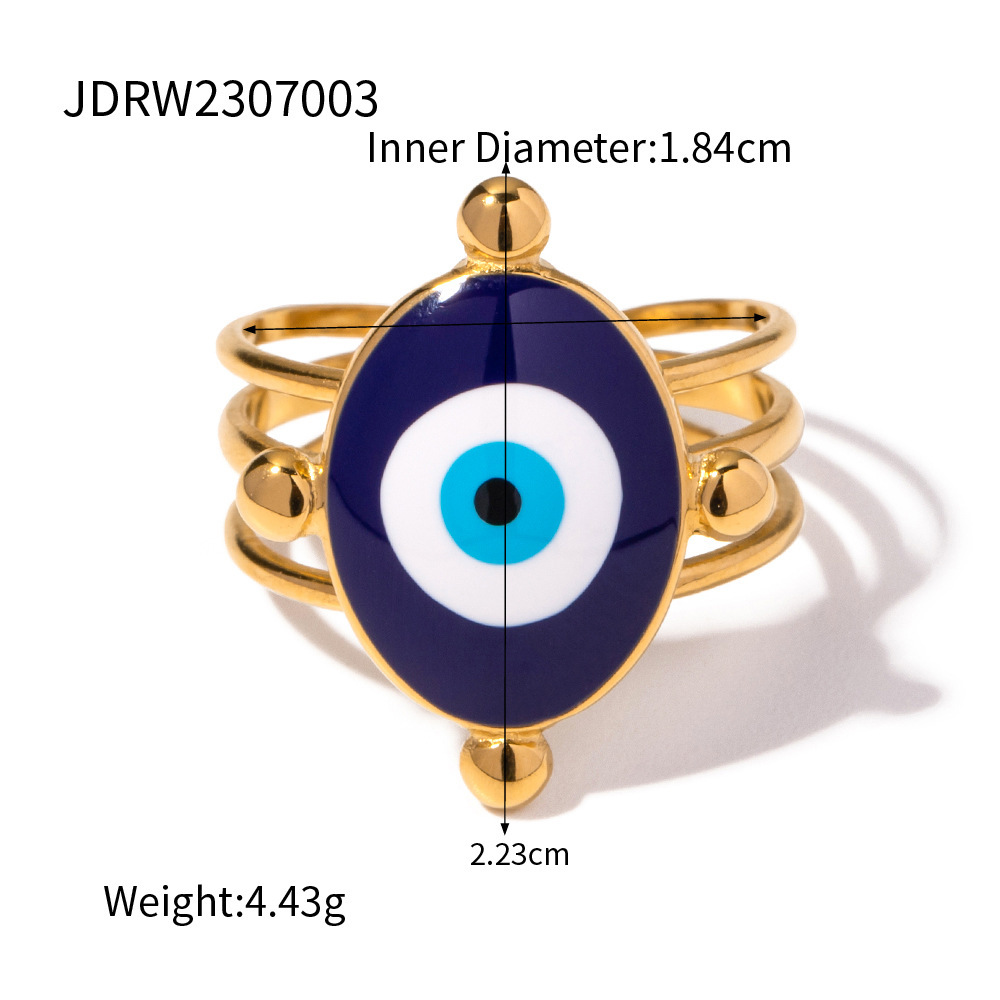 Gold Bule oval eye #6