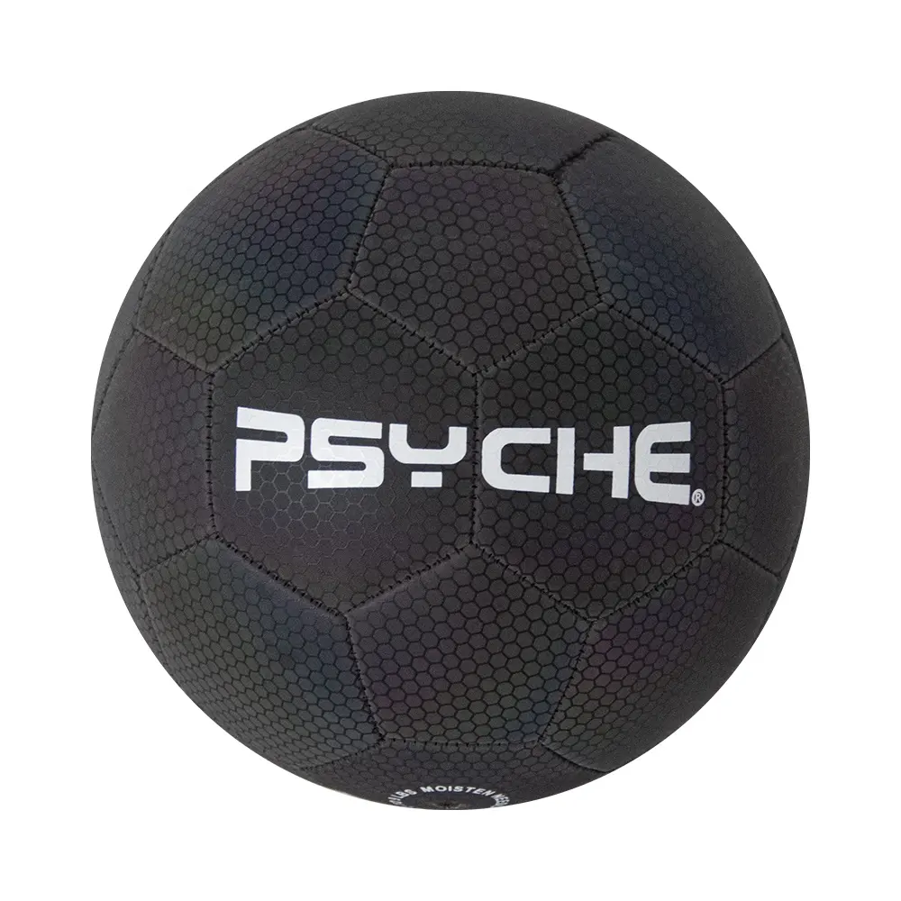 PSYCHE reflective Machine Stitched soccer ball size 5 cheap soccer balls in bulk