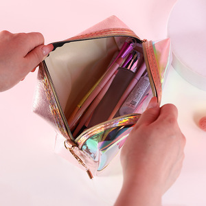 Unisex Women <strong>Trendy</strong> Small <strong>Pouch</strong> Lipstick Toiletry Pu Obviously Waterproof Custom Toiletry <strong>Pouch</strong> for Travelling Toiletry Kit - Product Image 4