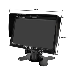 Monitor de coche VGA de 7 pulgadas, línea de regla inversa, entrada de vídeo de 2 canales, pantalla IPS de 1024*600, cámara de respaldo, Ayuda de marcha atrás, Android, 1 año - Product Image 4