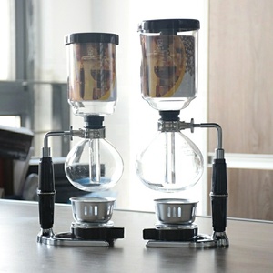 3 <strong>Cups</strong> Manual Syphon Coffee Maker Pot Hand Glass Vacuum Coffee Maker <strong>Brewer</strong> Heat Resistant Siphon Coffee Machine Filter - Product Image 5