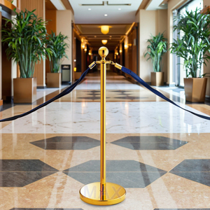 Vàng di động <span class=keywords><strong>stanchion</strong></span> và đỏ Thảm sự kiện giao thông rào cản với hàng rào dây - Product Image 4