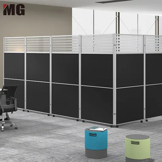 Höhere Büro trennwand für kleinen Raum mit faltbaren Büro trennwänden mit Universal rädern