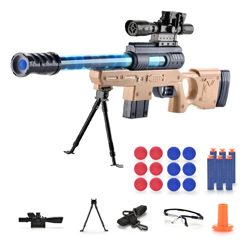Pistolet à Air comprimé pour enfants, jouet en plastique, fusil de Sniper avec lumière,