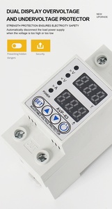Restablecimiento automático ajustable 63A 220V Regulador de voltaje de sobrecarga de sobrecorriente Estabilizador de voltaje de pantalla digital de CA monofásico - Product Image 3