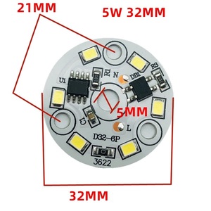 アルミニウムPCB回路基板3W5W 9W 12W 15W 18W SMDLEDチップダウンライトモジュールボードLED電球光源 - Product Image 3