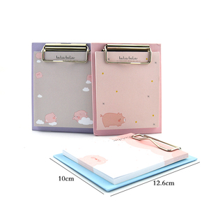 Creativo A5 sticky note notebook con kraft colore della carta di clip studente blocchetto per appunti appiccicoso con pallet di legno - Product Image 1