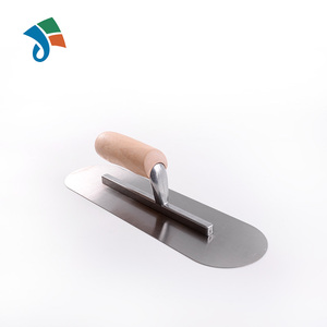 Chất lượng cao màu xanh thép hồ bơi trowel thép không gỉ hồ bơi trowel với một Lạc Đà trở lại gỗ xử lý trên một ngắn Shan - Product Image 4