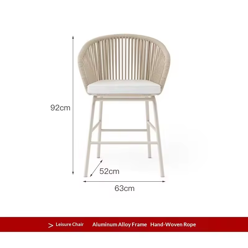 Middle bar chair 63*52*92cm