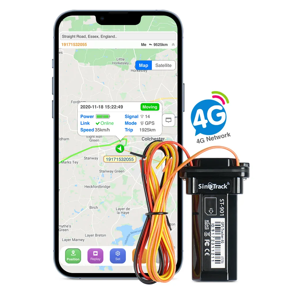 SinoTrack Pro-Sistema GPS para motocicleta, dispositivo de seguimiento de vehículos, 4G, 2024