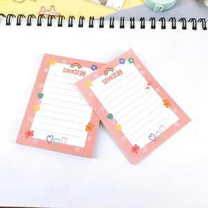 Bloc de notas bonitas con logotipo personalizado de 3*3 pulgadas, juego de blocs de notas adhesivas impresas estacionarias - Product Image 5