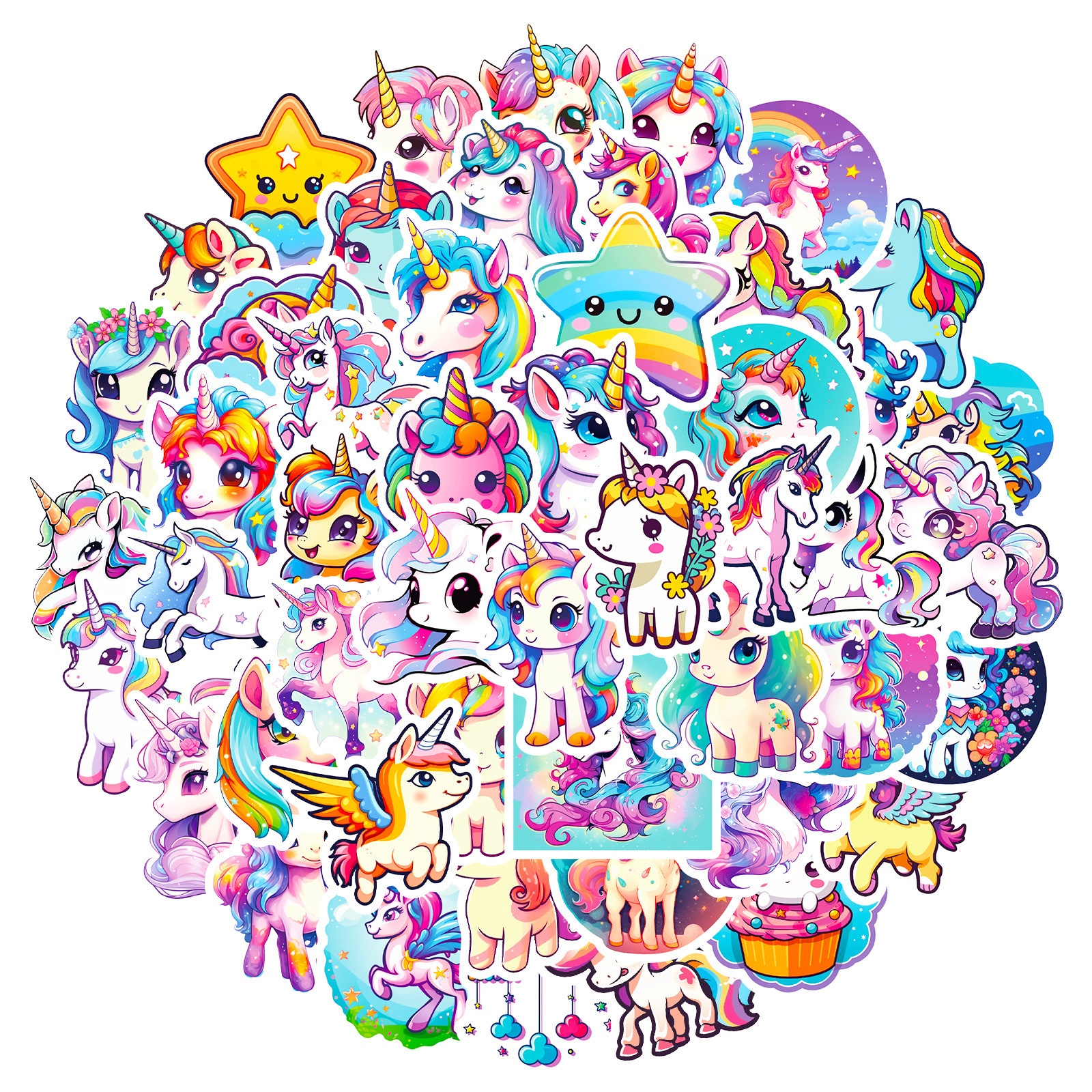 T01041091 - Cute Unicorn Stickers 50 sheets