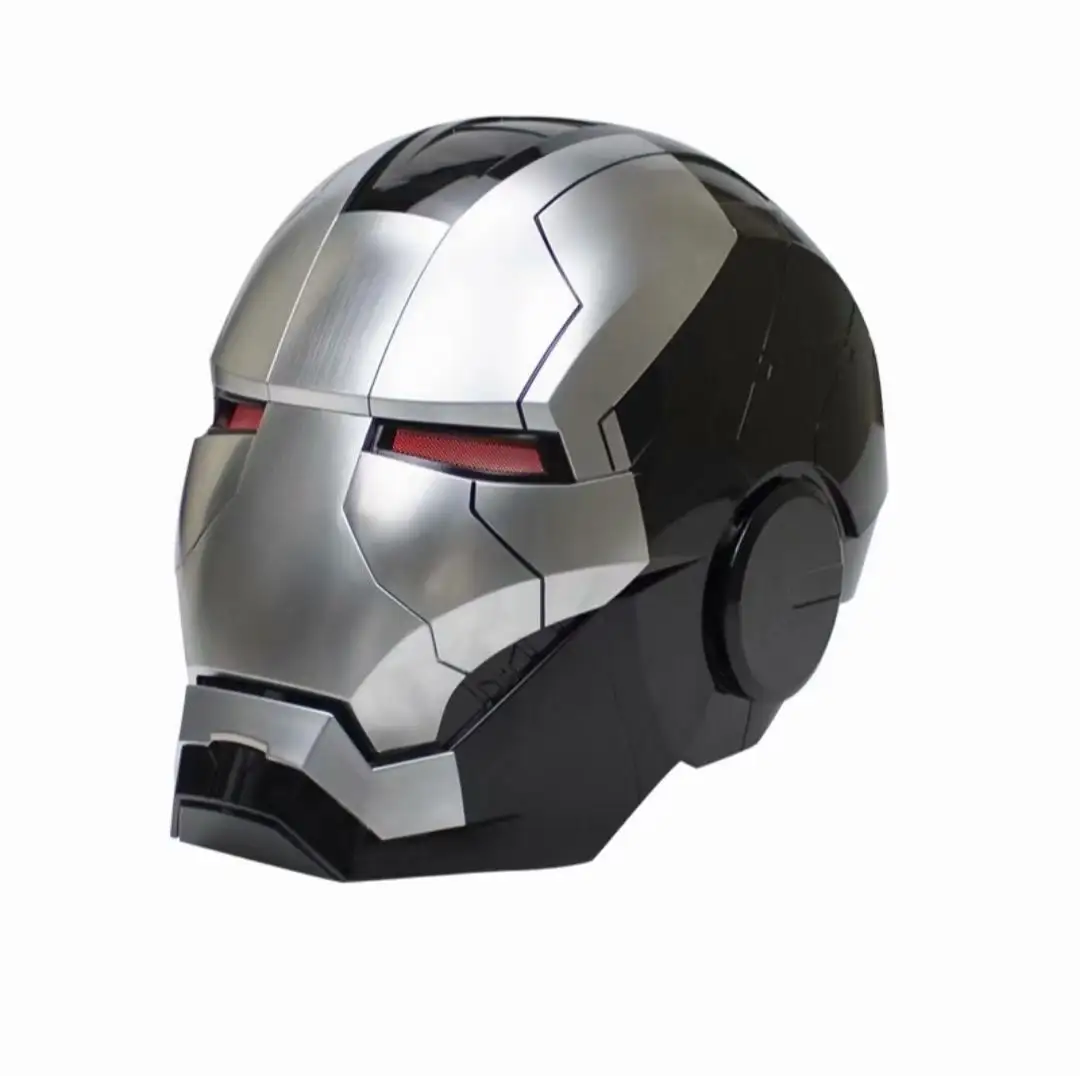 Marvle Legends War Iron toyman Machine Role play Premium Edição de Colecionador Capacete Eletrônico com luz LED Um capacete wearable