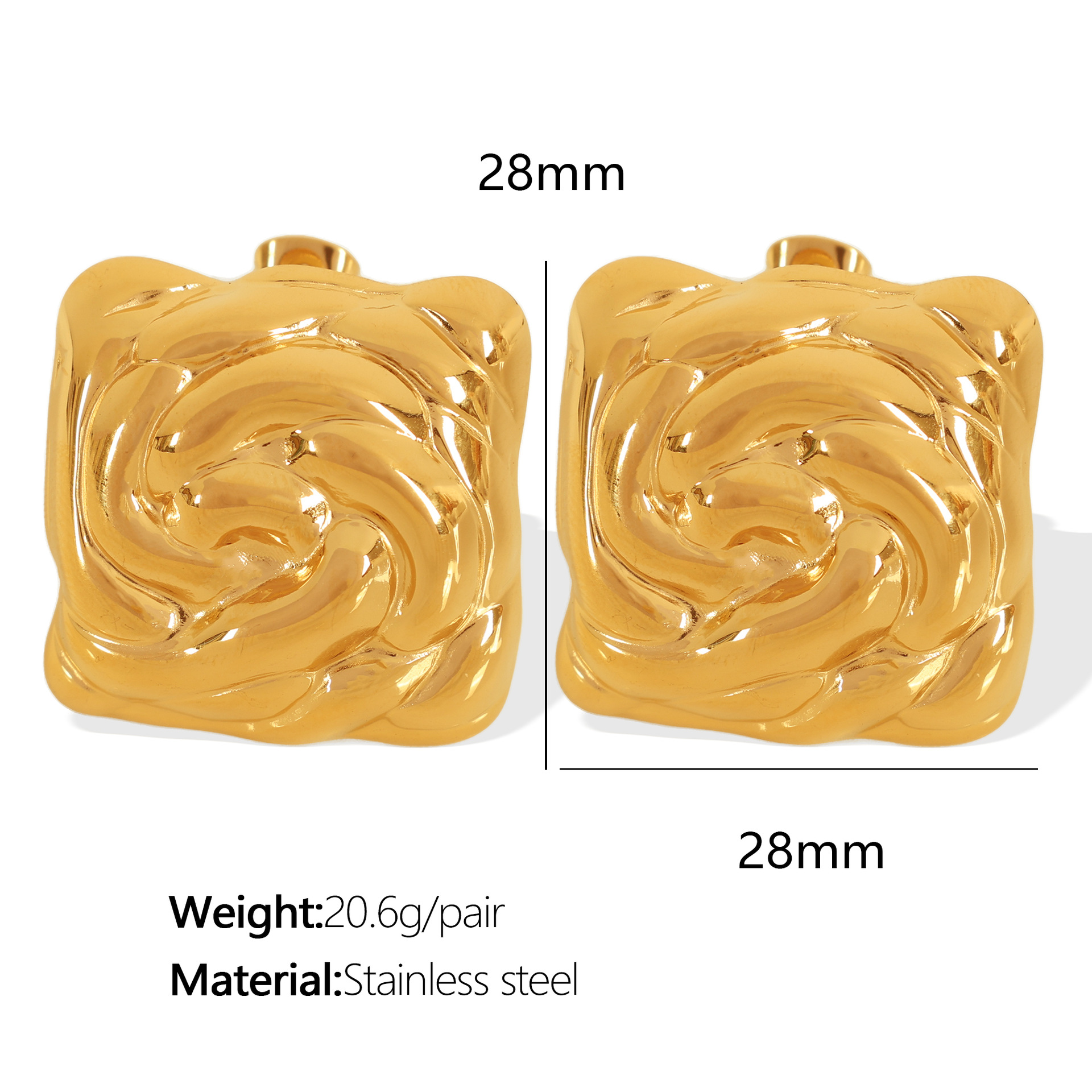 EH352 Gold Earrings