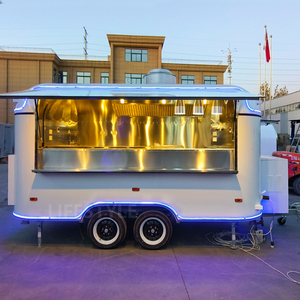 Thương mại Phục Vụ Nhà Bếp <span class=keywords><strong>Trailer</strong></span> đầy đủ trang bị đường phố trà cà phê Icecream bán hàng tự động xe tải rang gà Donut thực phẩm <span class=keywords><strong>Trailer</strong></span> - Product Image 2