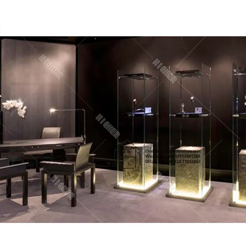Idee per l'interior design della gioielleria moderna di fascia alta design semplice del bancone della gioielleria