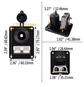แผงขายึดปลั๊ก600V 50 AMP สำหรับ SB50ชุดตัวเชื่อมต่อฝาครอบแผงสำหรับคาราวาน RV motorhome - Product Image 5