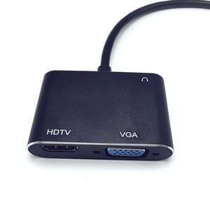 USB3.0视频分路器转换器适配器电缆USB 3.0至HDTV/VGA无驱动多显示器2合1 USB至双显示器适配器 - Product Image 3