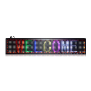 Полноцветная Светодиодная доска для сообщений P10 RGB SMD, внутренняя Светодиодная доска для сообщений, прокручивающийся знак, рекламный светодиодный дисплей p10, светодиодный дисплей - Product Image 1