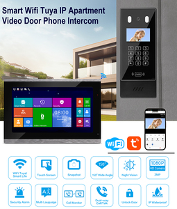 El mejor teléfono móvil Wifi Tuya, desbloqueo remoto, sistema de videoportero inteligente para apartamento, videoportero con pantalla táctil de 10 pulgadas - Product Image 2